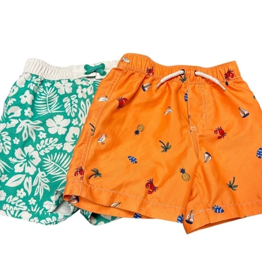 Set of 2T Wonder Nation & Carter’s Swim Shorts. Exlt cndtn. 15% off w 2+ bundle
